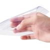 VEVOR Strip Curtain, 150' Length, 8" Width, 0.08" Thickness, Clear Ribbed Plastic Door Strips, PVC Curtain Strip Door Bulk Roll for Warehouses