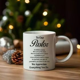 Priest Thanksgiving 11 oz White Ceramic Mug - Perfect Gift, Perfect for Priests, Fun and Unique Coffee Mug for Home or