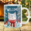 1pc 11Oz Animal Ceramic Coffee Mug with Pattern, Suitable for Daily Drinking Water And Coffee, Home Kitchen Supplies