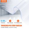 VEVOR Strip Curtain, 164' Length x 8" Width x 0.08" Thickness, Clear PVC Smooth Curtain Strip Door Bulk Roll