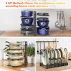 Pot and pan organizer, Pot Lid Holders & Pan Rack, Multiple DIY methods 8 tier pot racks