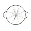 HAWOK 8-Slice Pie Cutter Press, Cake Divider, 10-Inch