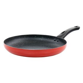 Oster Luneta 11.5 Inch Aluminum Nonstick Frying Pan in (Color: Red, size: 11.5 Inch)