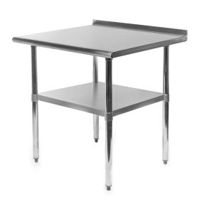 Heavy Duty 30 x 24 inch Stainless Steel Restaurant Kitchen Prep Work Table with Backsplash (size: 30X24 Inch)
