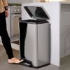 13-Gallon Kitchen Trash Can with Step Lid in Stainless  Finish
