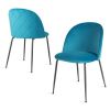 Set of 4 Mid-Century Modern  Mesh Dining Chair with Ergonomic Backrest