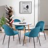 Set of 4 Mid-Century Modern  Mesh Dining Chair with Ergonomic Backrest