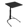 Folding Tray Table Portable Sofa TV Tray Laptop Desk C Side Adjustable Eating Dinner Coffee Table with 3 Adjustable Heights 3 Angles 55lbs Load Bearin